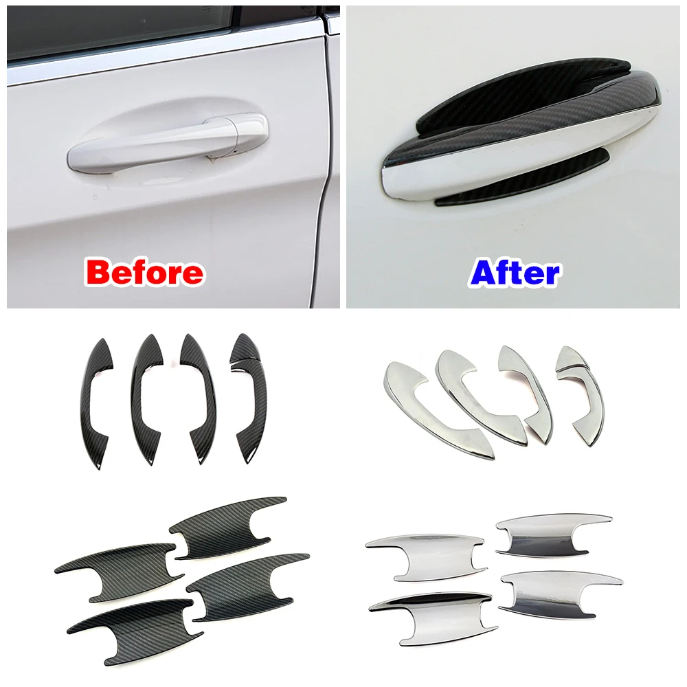 

For Mercedes Benz GLE GLS Class W167 V167 X167 2020 2022 Car Exterior Door Handle Bowl Cover Trim Decorate Sticker Anti Scratch