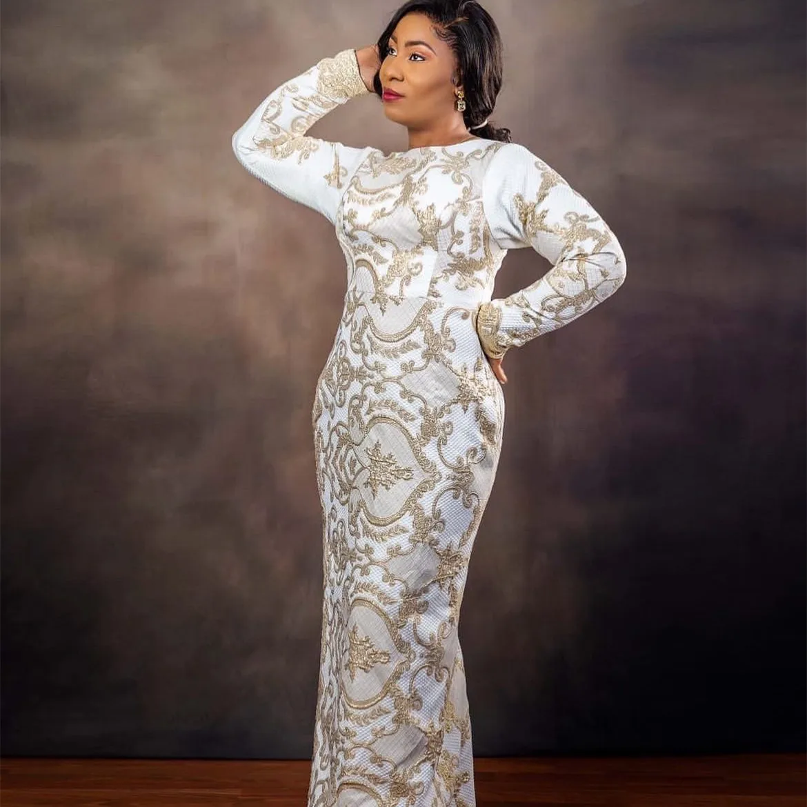 

African Jacquard Fabric Lace 2022 High Quality Lace Nigerian Brocade Lace Fabrics For Woman Wedding Sewing 5 Yards