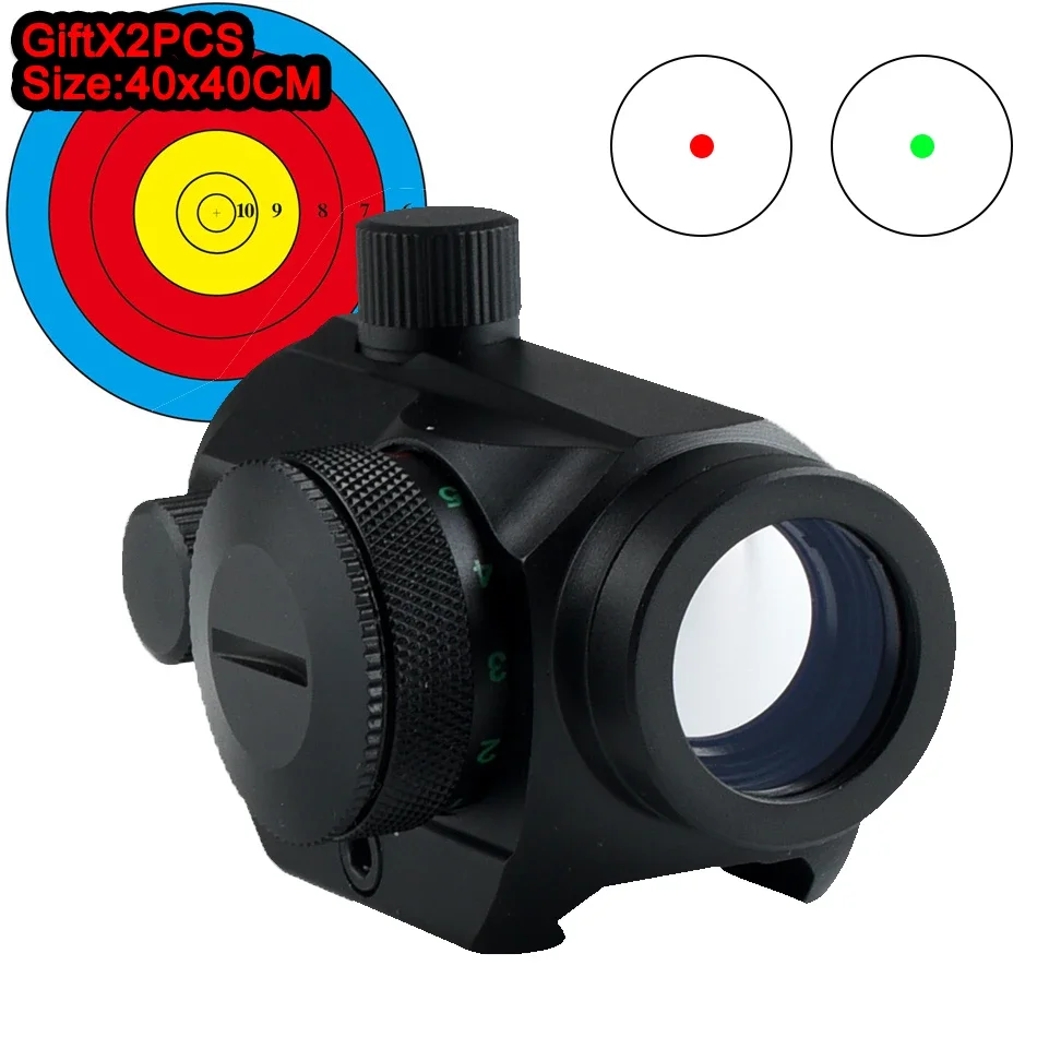 

M1 1x25 Compact Red Dot Scope Red Dot Sight 2 MOA Reflex Sight Mini Rifle Scope with 1 Inch Rail Mount Hunting Accessory