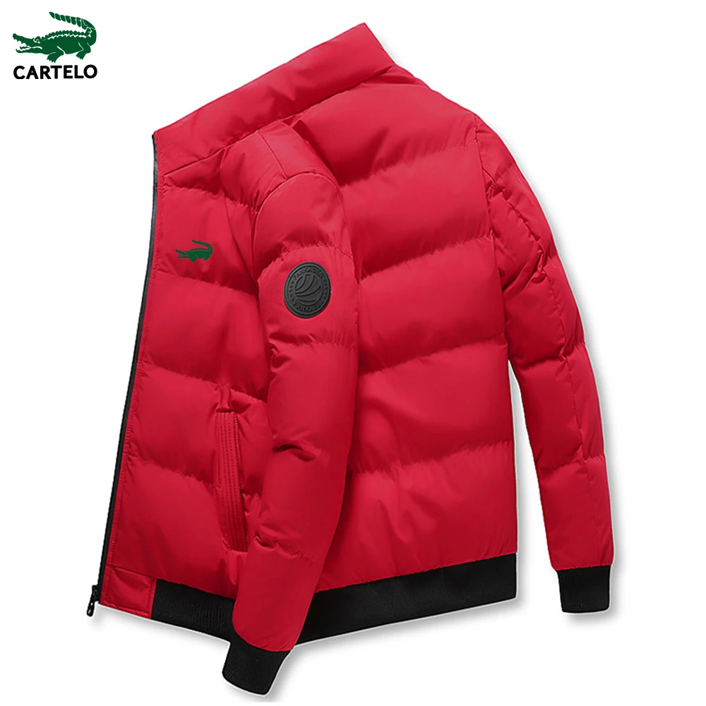 CARTELO 2022 New Men's Zipper Baseball Suit Men's High-end Leisure Printing Coat Autumn and Winter Cotton-Padded Clothes Jacket