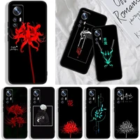 tokyo ghoul red flowers phone case for xiaomi mi a15x a26x a3cc9e play mix 3 8 9 9t note 10 lite pro se black luxury soft