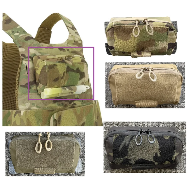 Outdoor Sports Military Tactics Vest Cs Hunting Chest Expansion Auxiliary Bag Sundries Bag Map Bag MC Original 500D Fabric