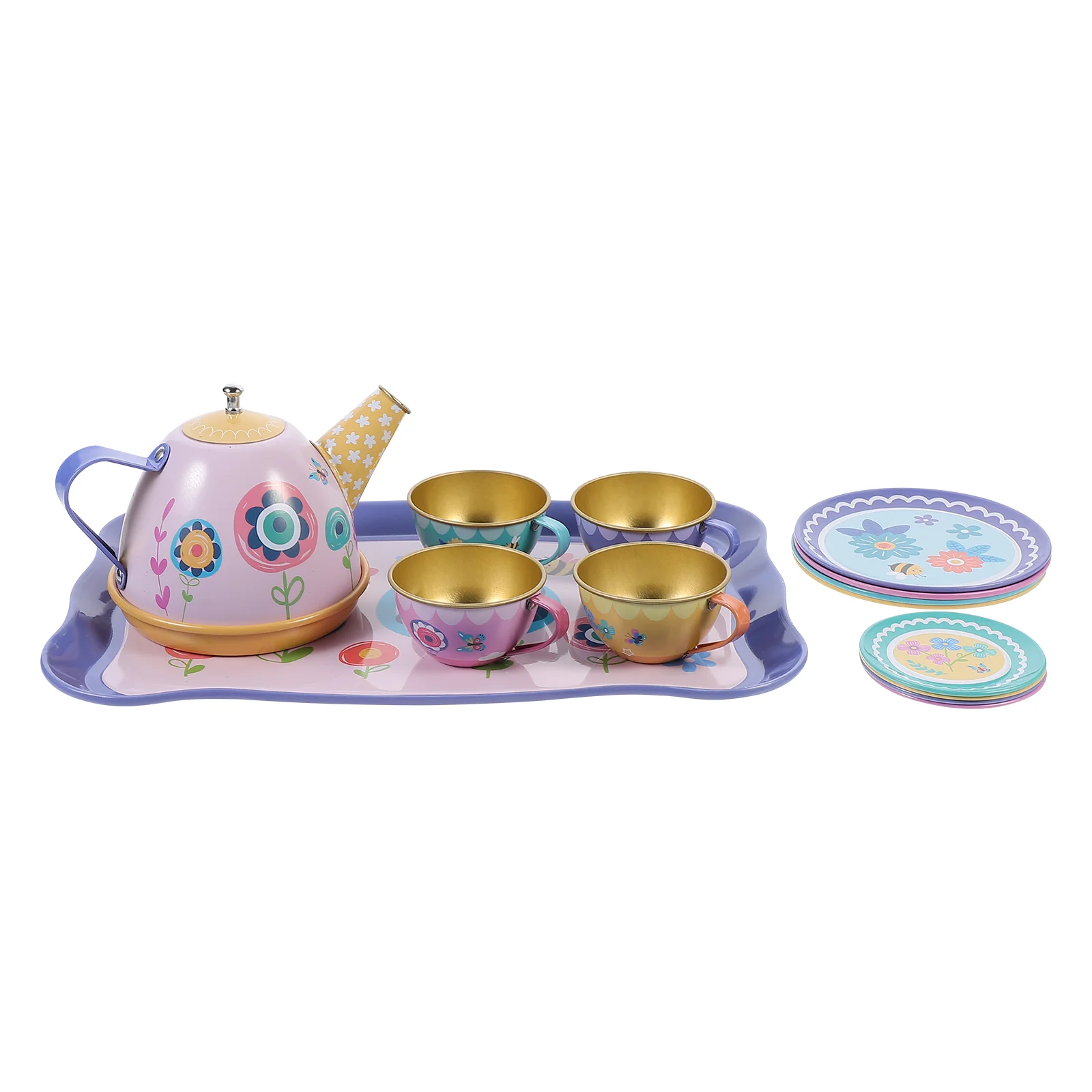 

Чайное время, Pretendplay, детский Partyset, аксессуары, королевские Игрушки для малышей, деревянные игровые тарелки, чашки, кухонный горшок