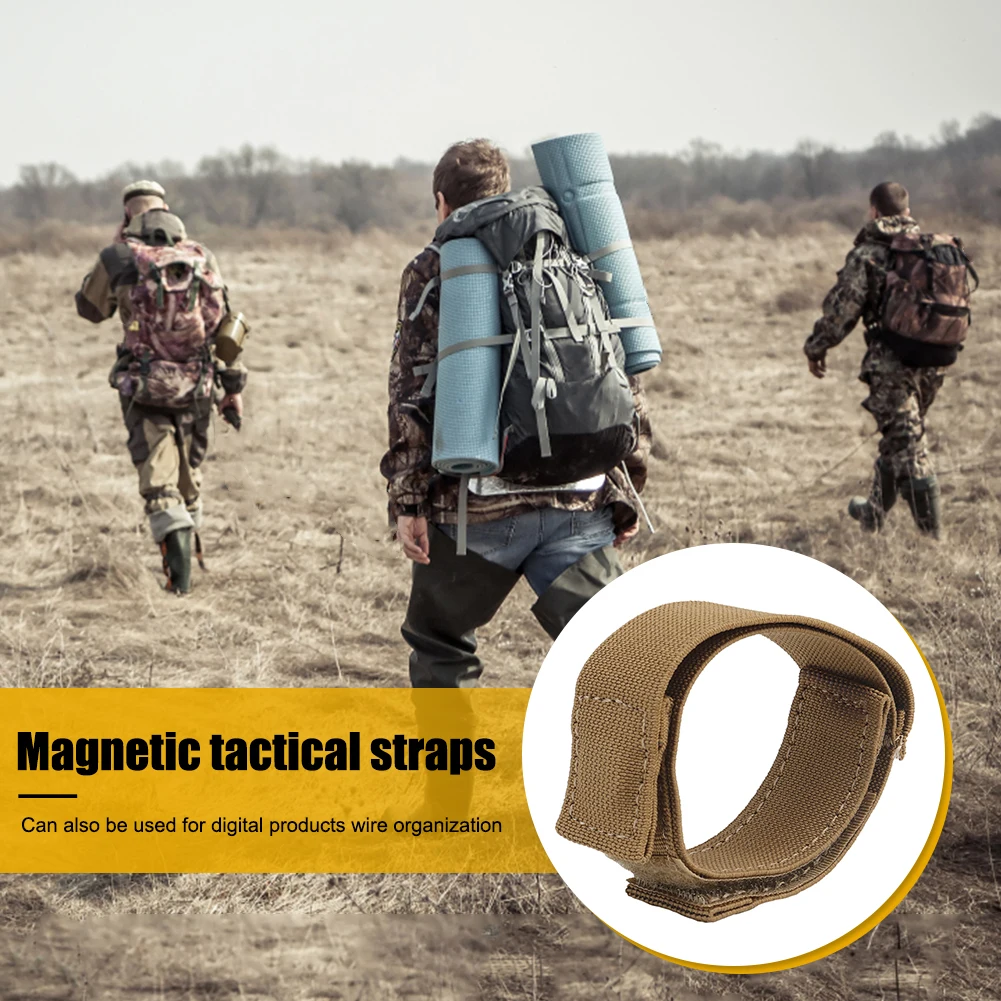

Magnetic Adsorption Strap Storage Organization Wire Storage Finishing Strap Convenient Accessories for Camping Hiking