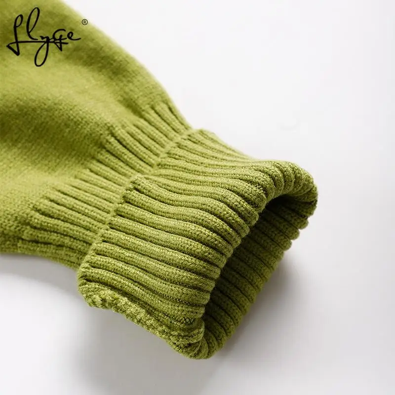 Женский свитер оверсайз водолазка джемперы с длинным рукавом зимний толстый