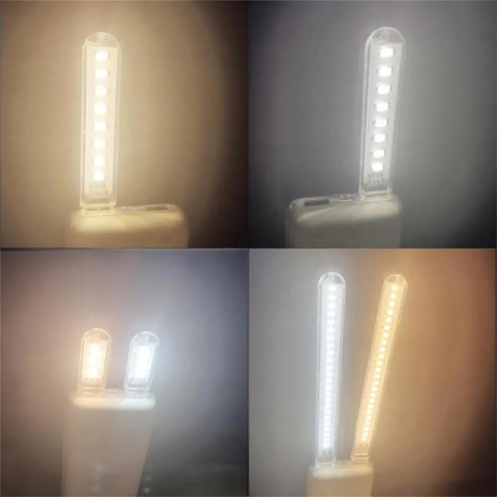 

3/8LED Lamp Mini Portable USB Book Light DC5V Ultra Bright Reading Book Lamp 3leds 8leds Light For Power Bank PC Laptop Notebook