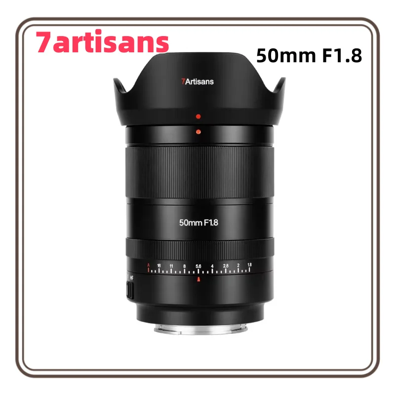 Объектив камеры 7artisans 50 мм F1.8 STM с автофокусом полнокадровый