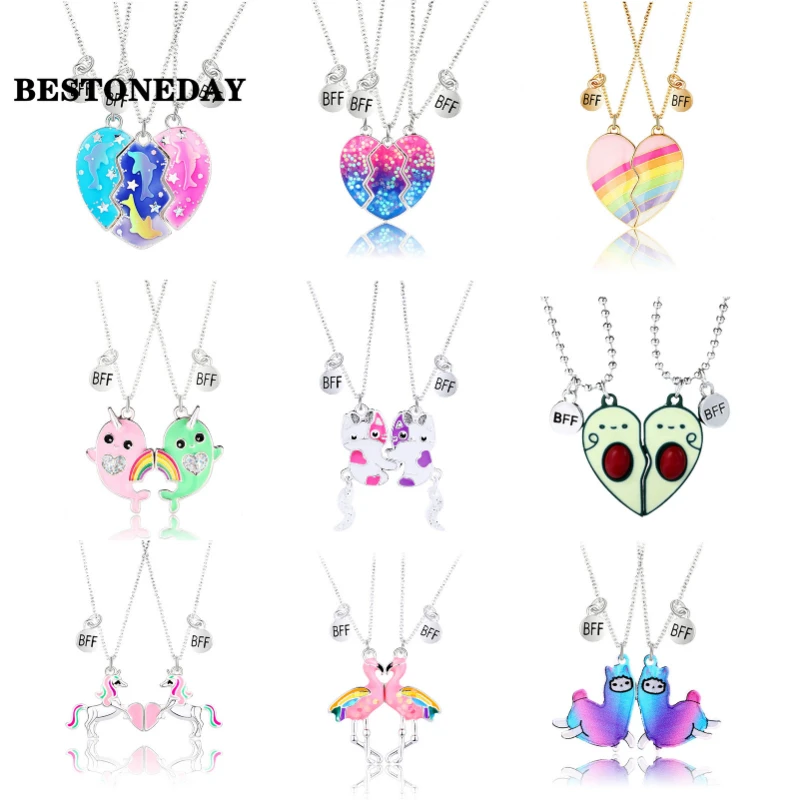 Подвеска с радугой в виде разбитого сердца | Украшения и аксессуары