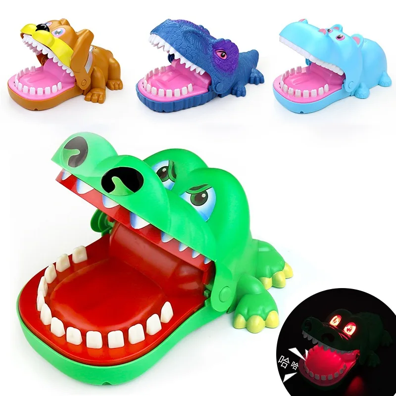 

New Press Tooth Biting Finger Shark Crocodile Tricky Party Decompression Toys