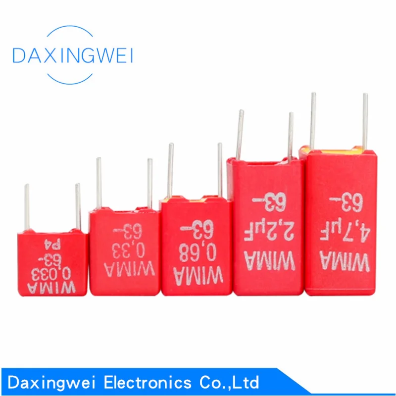 

2PCS WIMA RED MKS2 5MM Film Capacitor Hi-Fi Audio 0.1UF 0.01UF 0.47UF 1UF 1.5UF 0.33UF 22NF 10UF 2.2UF 50V 63V 100V 250V 400V P5