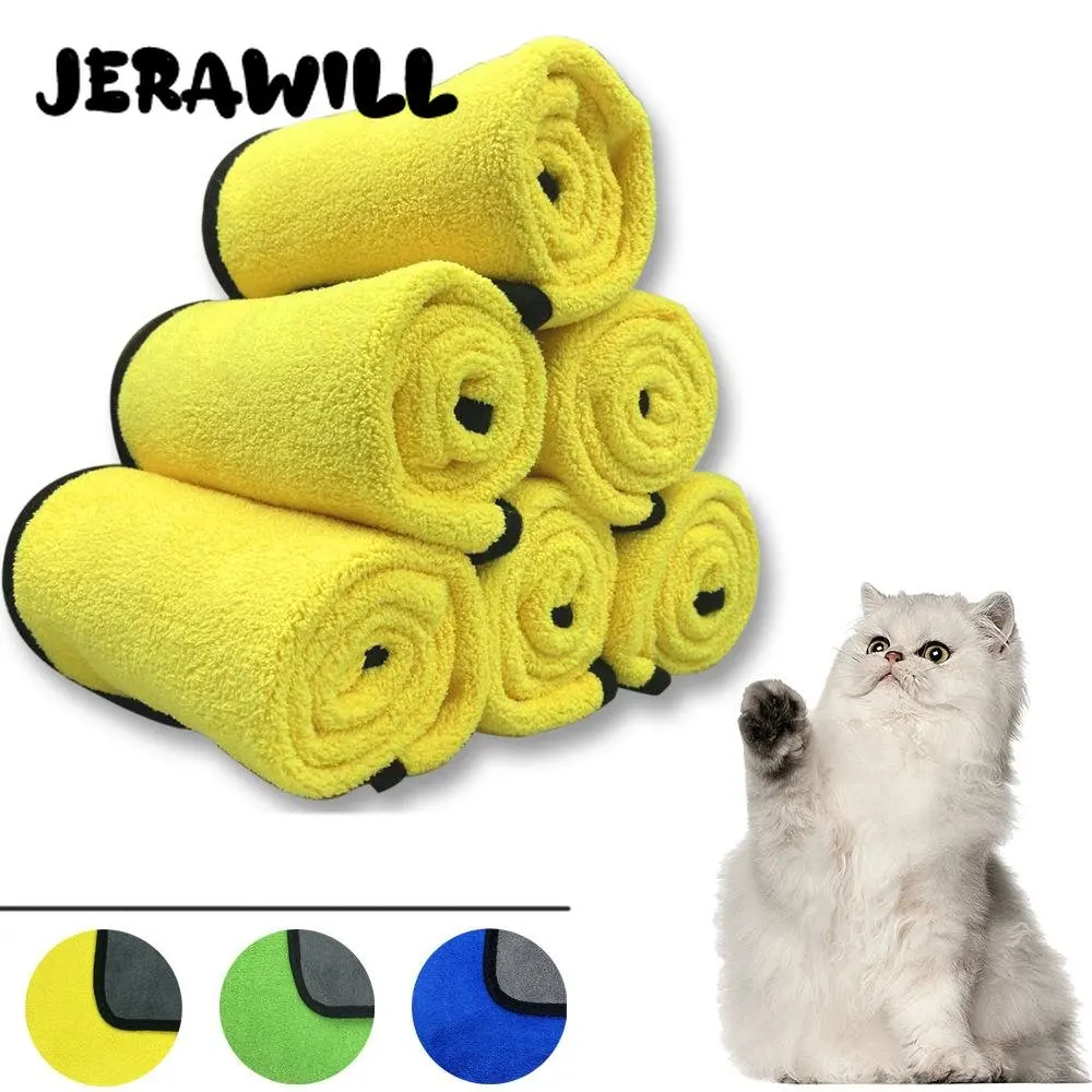 

Банное полотенце для собак и кошек, мягкое флисовое впитывающее полотенце, быстросохнущее полотенце, плотное полотенце, банный халат, товары для домашних животных большого размера