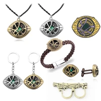 disney avengers 1pcs doctor strange glasses keychain infinity time stones necklace model toys collection toys gifts for children