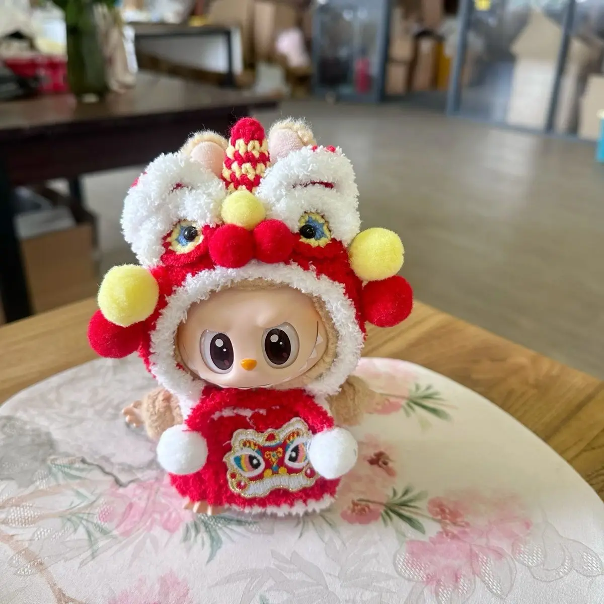 Новогодняя одежда для куклы Labubu 15/17 см