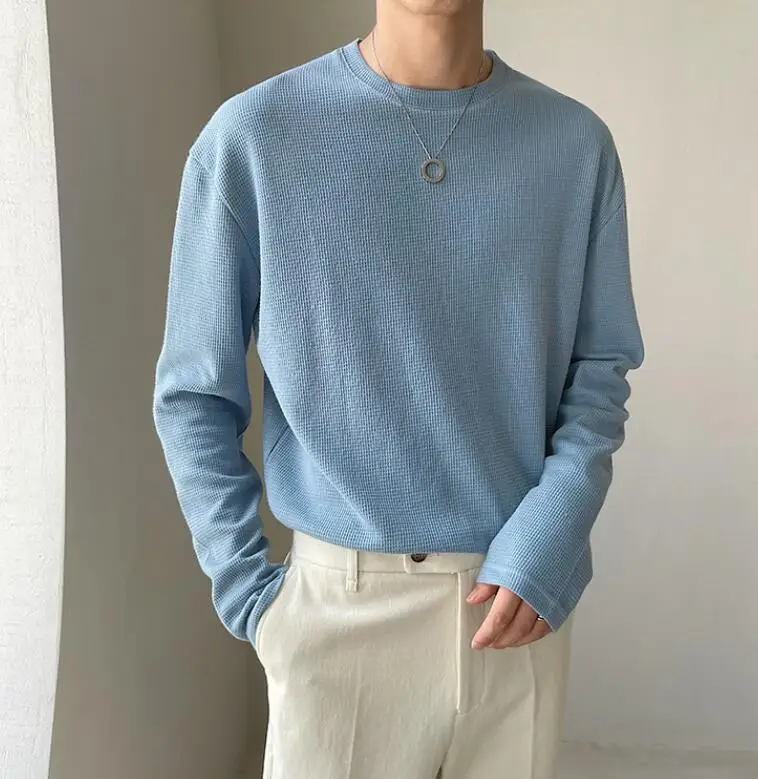 

Новая мужская модная футболка с длинным рукавом