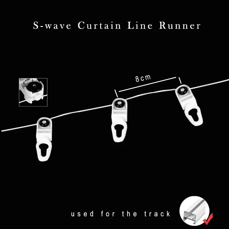 

Электрическая занавеска в форме змеи s jialishi дорожная дорожка с фиксированным расстоянием 6 см 8 см для s-образных занавесок S-образные складные занавески s