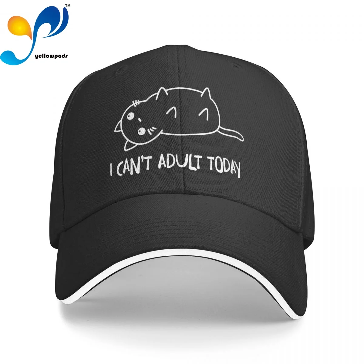 

Бейсболка для мужчин, модные кепки с мультяшными кошками для взрослых, с логотипом