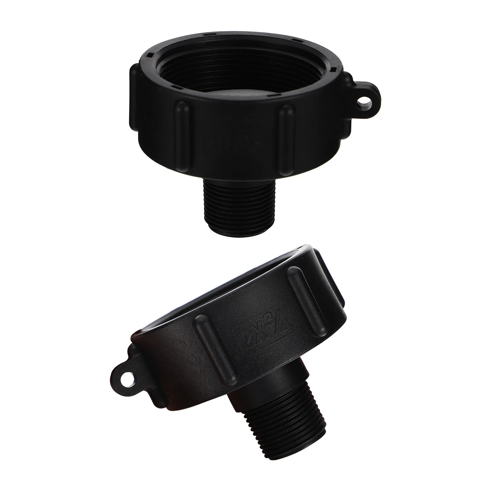 

2Pcs Black IBC Tank Adapter ABS Water Tank Connector Fitting IBC Tote Adapter