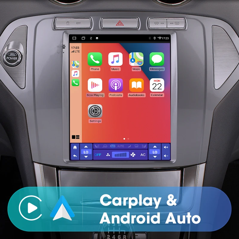 Автомобильная магнитола Srnubi Android 11 для Ford Mondeo mk4 Galaxy A/C 2007-2010 мультимедийное видео