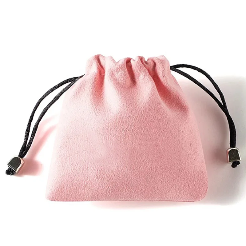 

Pink Flannel Gift Bags 7x9cm 8x8cm 9x12cm 11x14cm pack of 50 Eyelashes Cosmetics Suede Drawstring Pouches