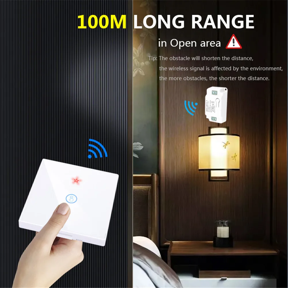 Сенсорный выключатсветильник GERMA Tuya Smart Life, с Wi-Fi, 433 МГц, настенная панель «сделай сам» с таймером, модуль Google Home Alexa 110 В 220 В 10 А (art.: 3920b276b00a1) - 3920b276b00a1