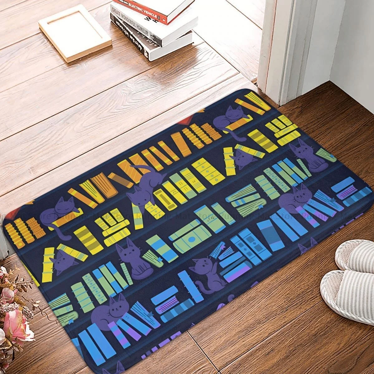 

Animal Kittens Kitchen Non-Slip Carpet Library Cats Bedroom Mat Entrance Door Doormat Floor Decor Rug