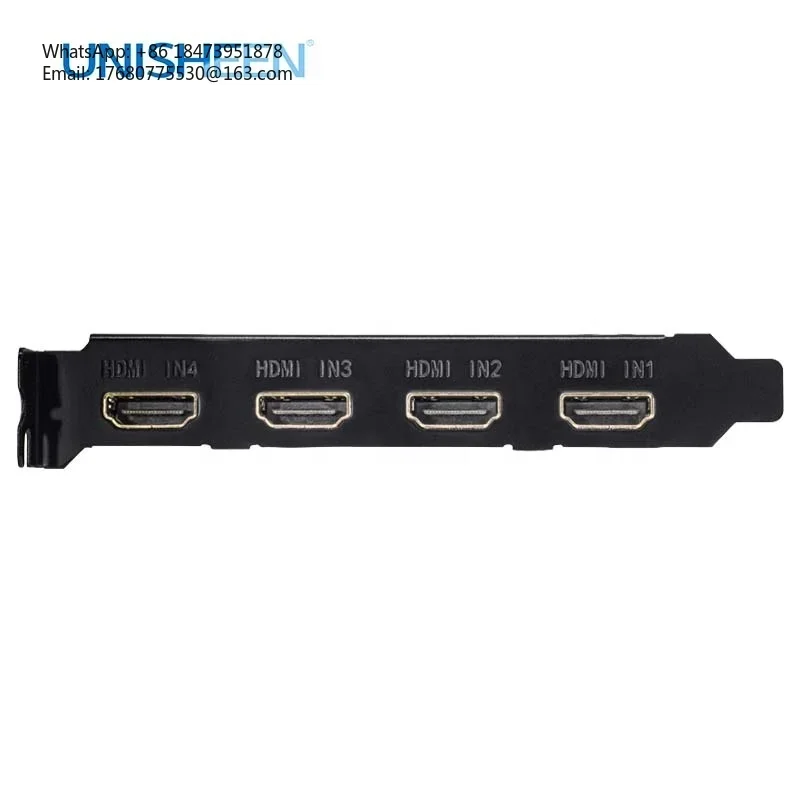 UC3540H Игра 1080p60 Vmix OBS Потоковая передача Win10 Linux 4-канальная карта видеозахвата HDMI PCIe