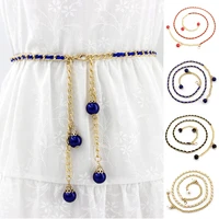 fashion thin belt simulated pearl waist belts women dress skirt decoration fashion girles gifts women belt accessories