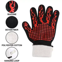 one piece gloves microwave gloves high temperature resistance barbecue glove oven mitts 500 800 degree fireproof grill glove