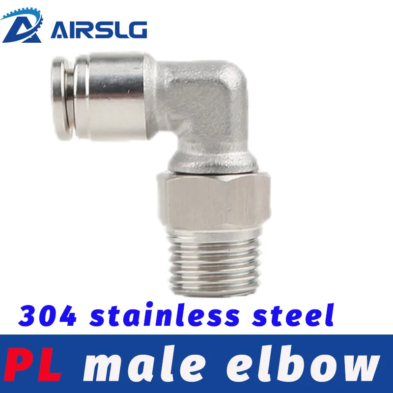Фото 304 PL4-M5 8-02 PL10-03 PL6-01 PL12-04 PL8-02 Pneumatic, пневматический соединитель PL Trachea, воздушные фитинги, соединители для шлангов, квадратная резьба №1