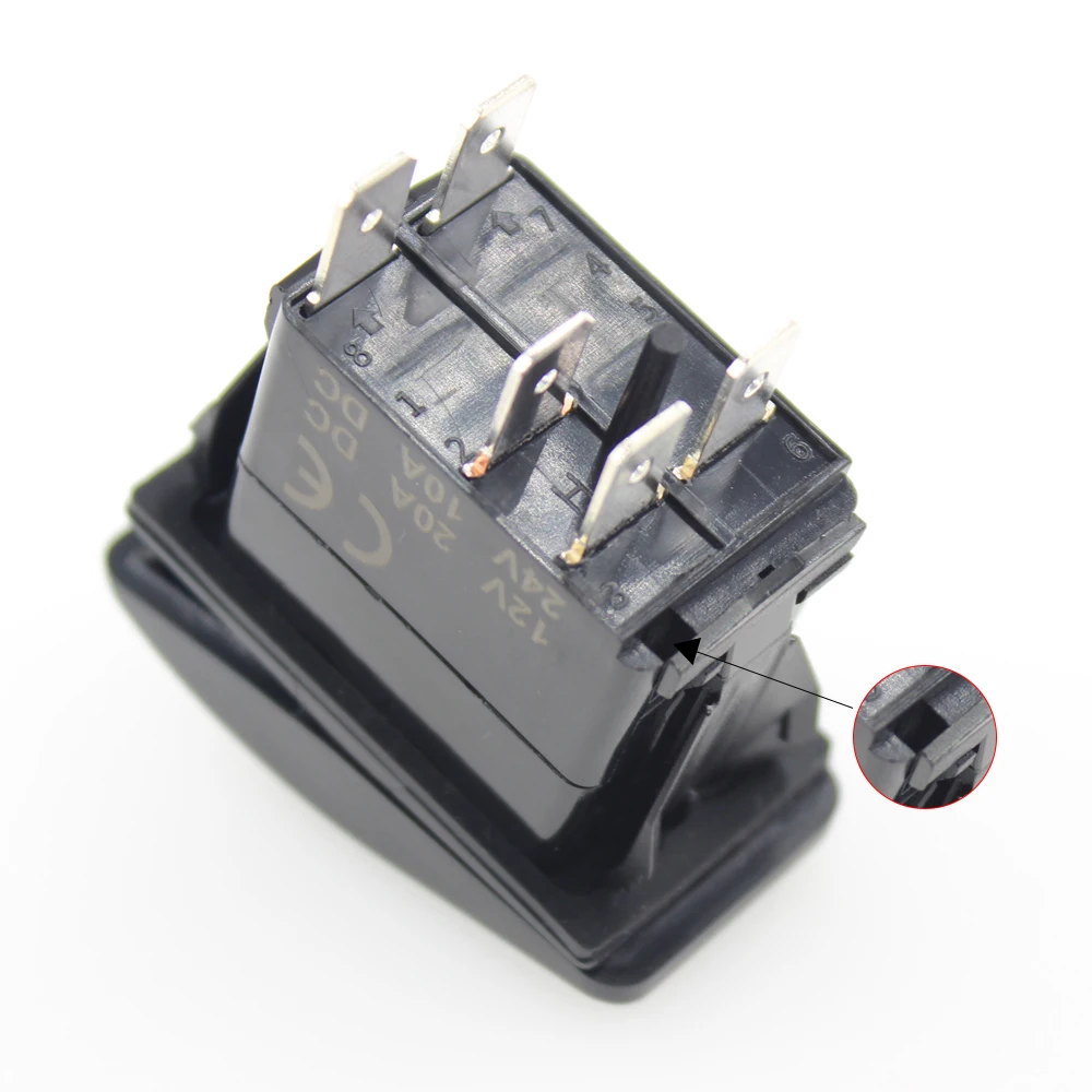 Водонепроницаемые 5-контактные Автомобильные светодиодные фары SPST ON/OFF 10A/24V 20A/12V