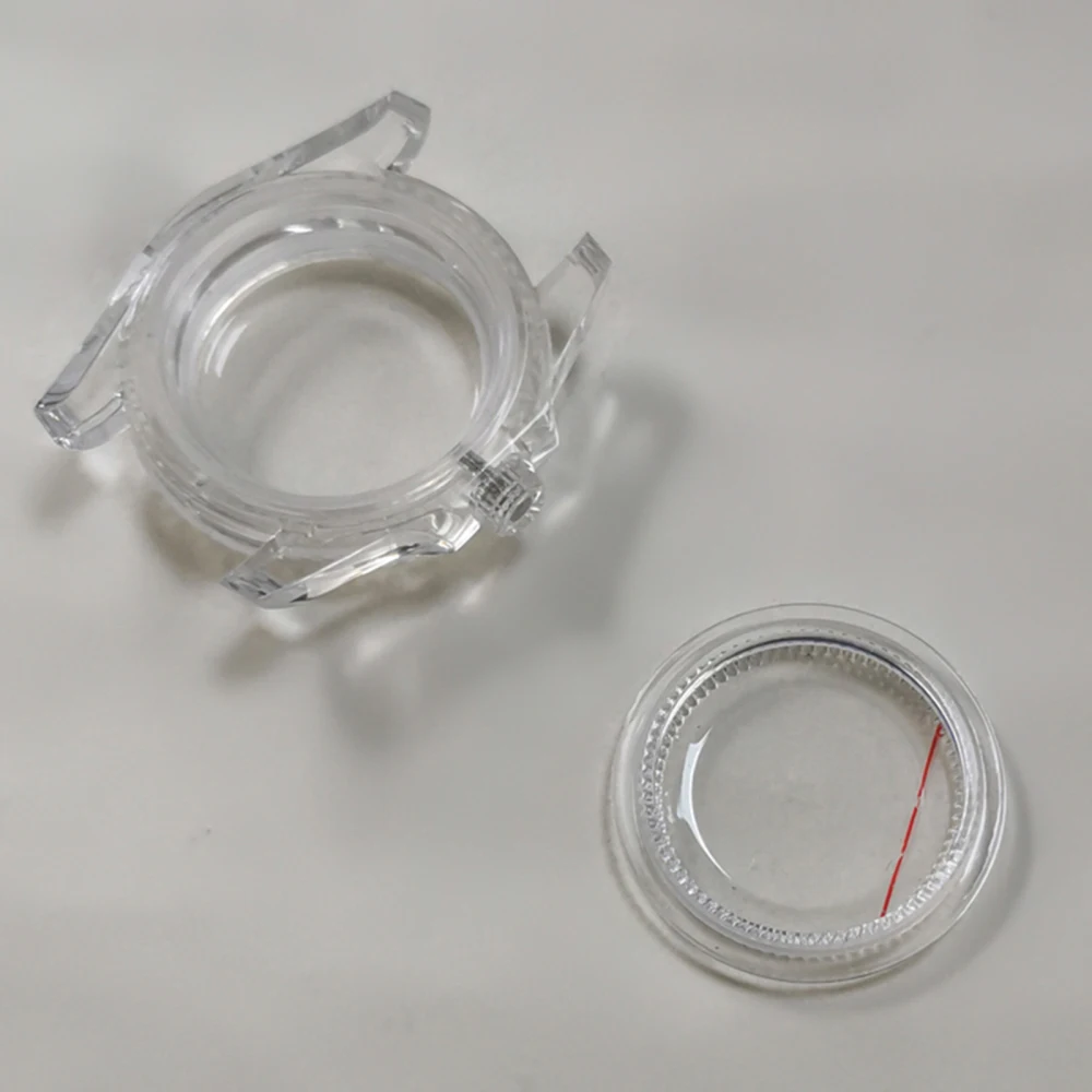 40MM Plastic Watch Case with Acrylic Mirror SUB Green Luminous for 8215 8200 821A for Mingzhu 2813 Automatic Mechanical Movement