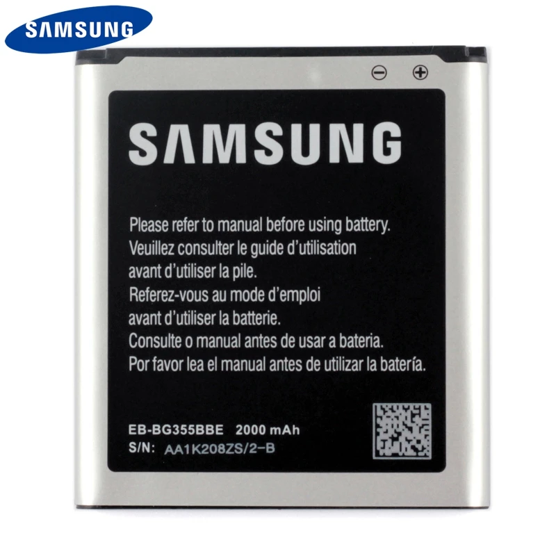 

Оригинальная замена аккумулятор телефона EB-BG355BBE для Samsung GALAXY Core 2 SM-G3556D G355H G3559 G3558 G3586V EB-BG355BBC 2000 ма-ч