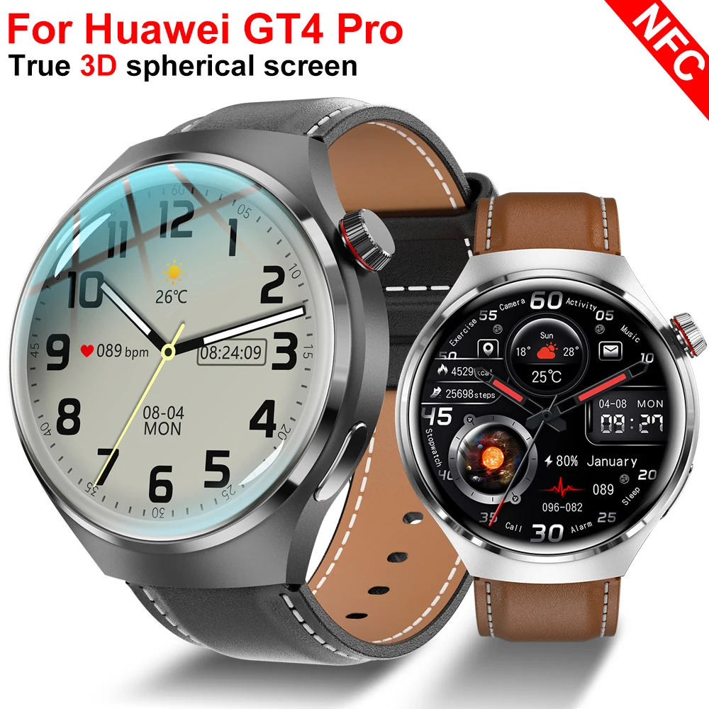 

2023 New NFC Smart Watch Men Voice Calling Sport Watches GT4 Pro Compass GPS Tracker Waterproof Smartwatch For Huawei Xiaomi iOS