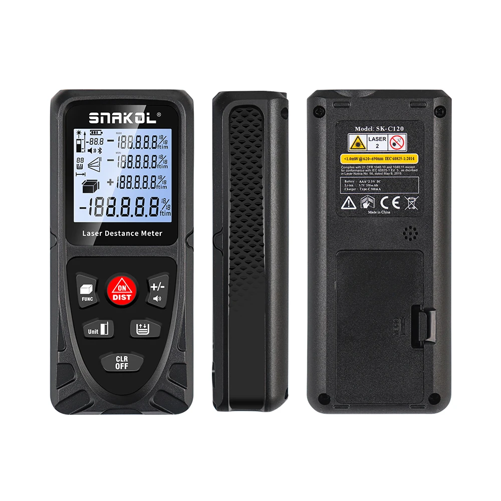 Лазерный дальномер Snakol 50 м 70 100 120 профессиональный цифровой рулетка линейка