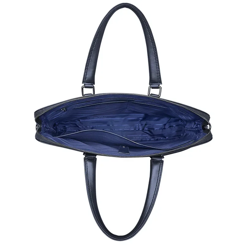 WILLIAMPOLO мужская сумка модная кожаная через плечо мужской деловой портфель для