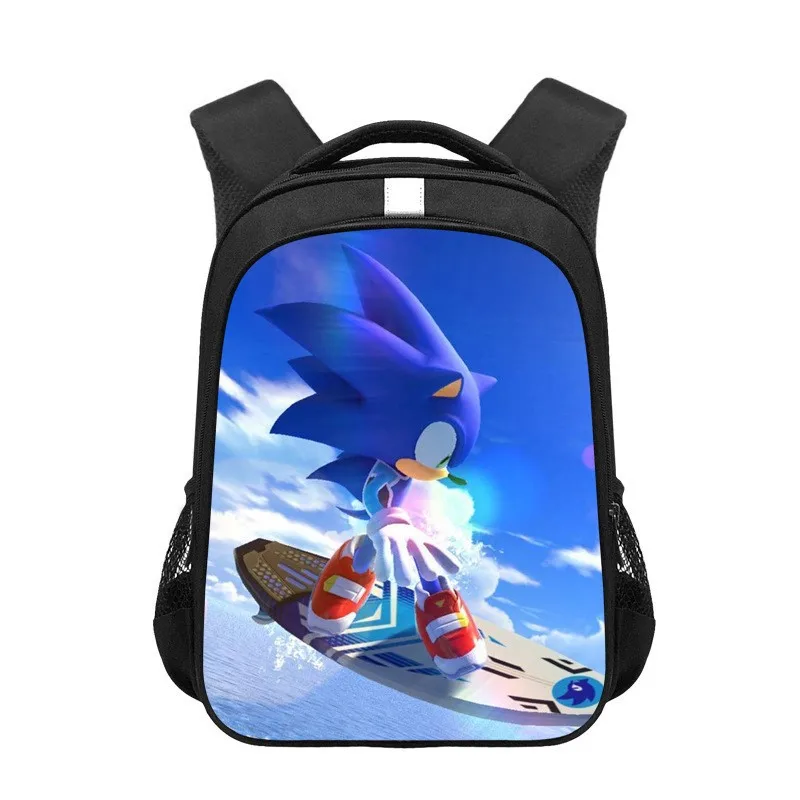 

Anime Sonic The Hedgehog Large Capacity Canvas Backpack Light Simple Canvas Backpack Student Spine Protection Shoulder Bag