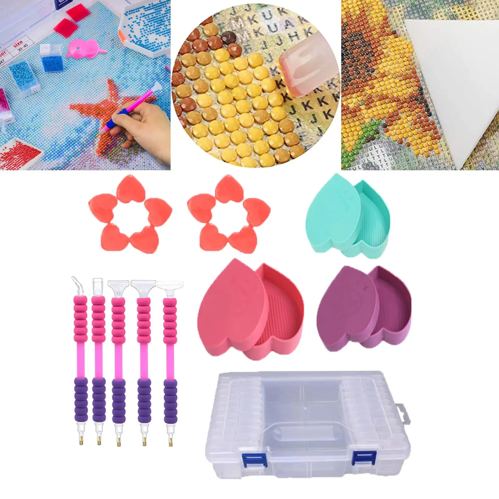 

Аксессуары для алмазной живописи 5D, коробка для алмазной вышивки, художественное ремесло для женщин