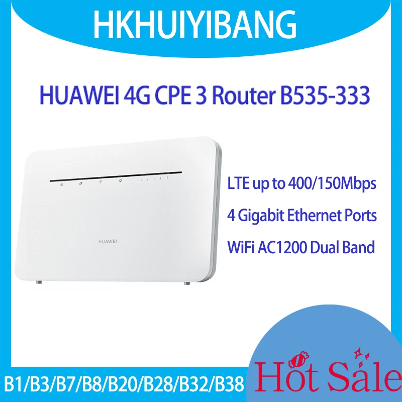Wi-Fi-Модем HUAWEI, два диапазона, 400 Мбит/с, до 64 портов