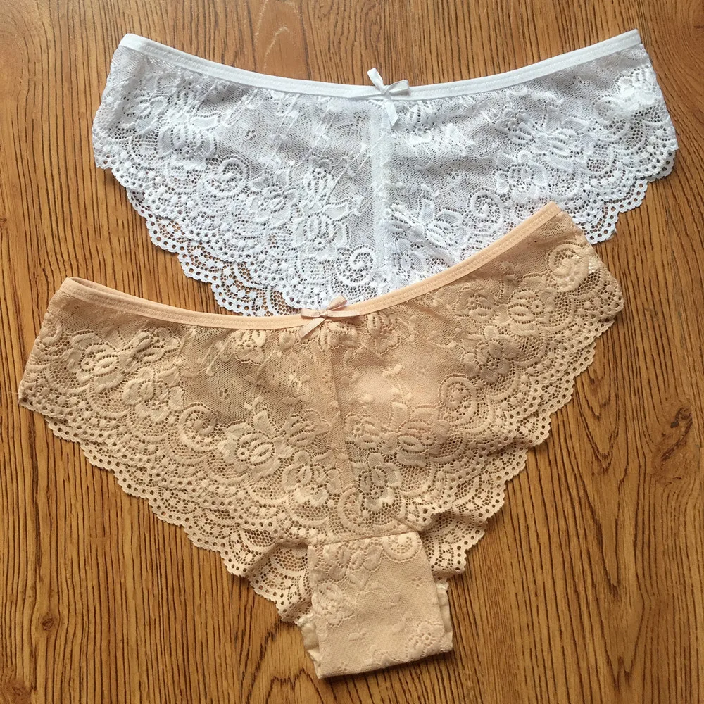 10PCS/Set Women Panties Sexy Underwear Big Size M-XXL Lace Lingerie Female Briefs Transparent Ladies Pantys Culottes Seamless