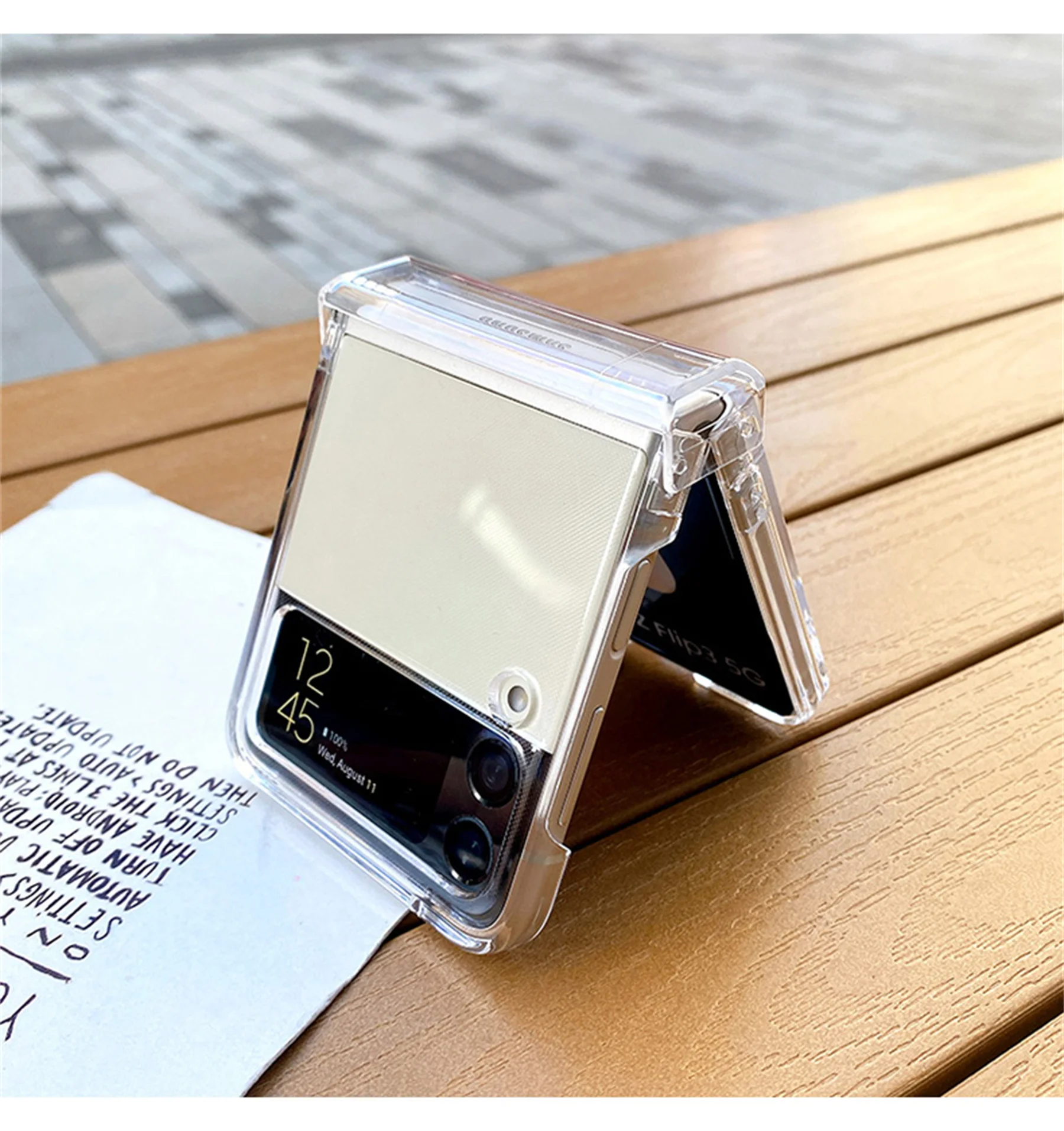 

Роскошный модный прозрачный противоударный чехол для телефона Galaxy Z Flip 3 5G Z Flip3 Flip4 Zflip3 Zflip4 Z Flip 4 Back Cover Funda