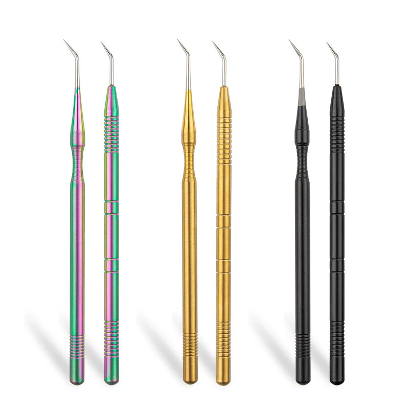 

Stainless Steel Eyelash Perm Picker Tool Metal Makeup Eyelash Separation Tool Eyelash Perm Eyelash Lifting Eyelashes Tool