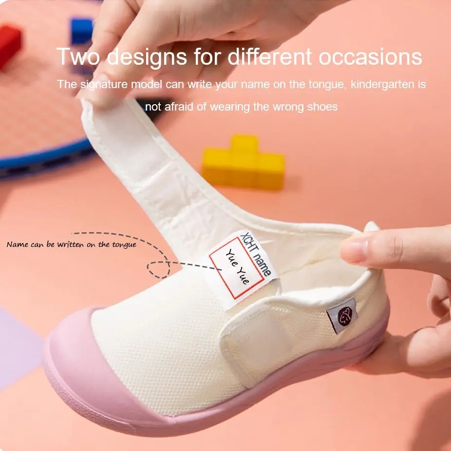 Детские парусиновые туфли дышащие модные кроссовки для девочек Повседневная