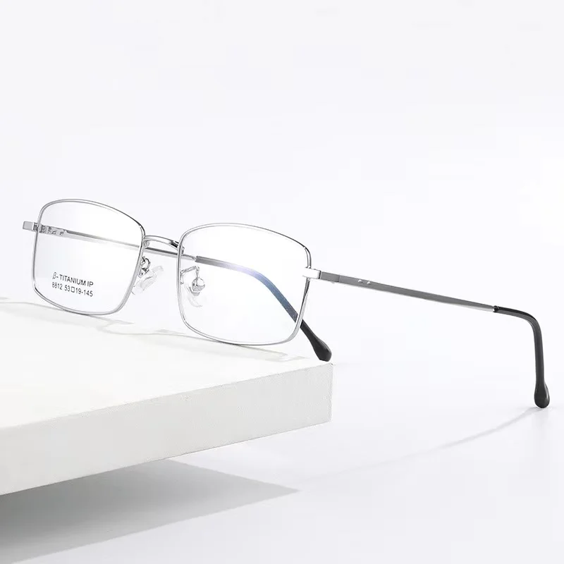 

Оправа для очков круглая титановая унисекс, полная, 53 мм, 8812