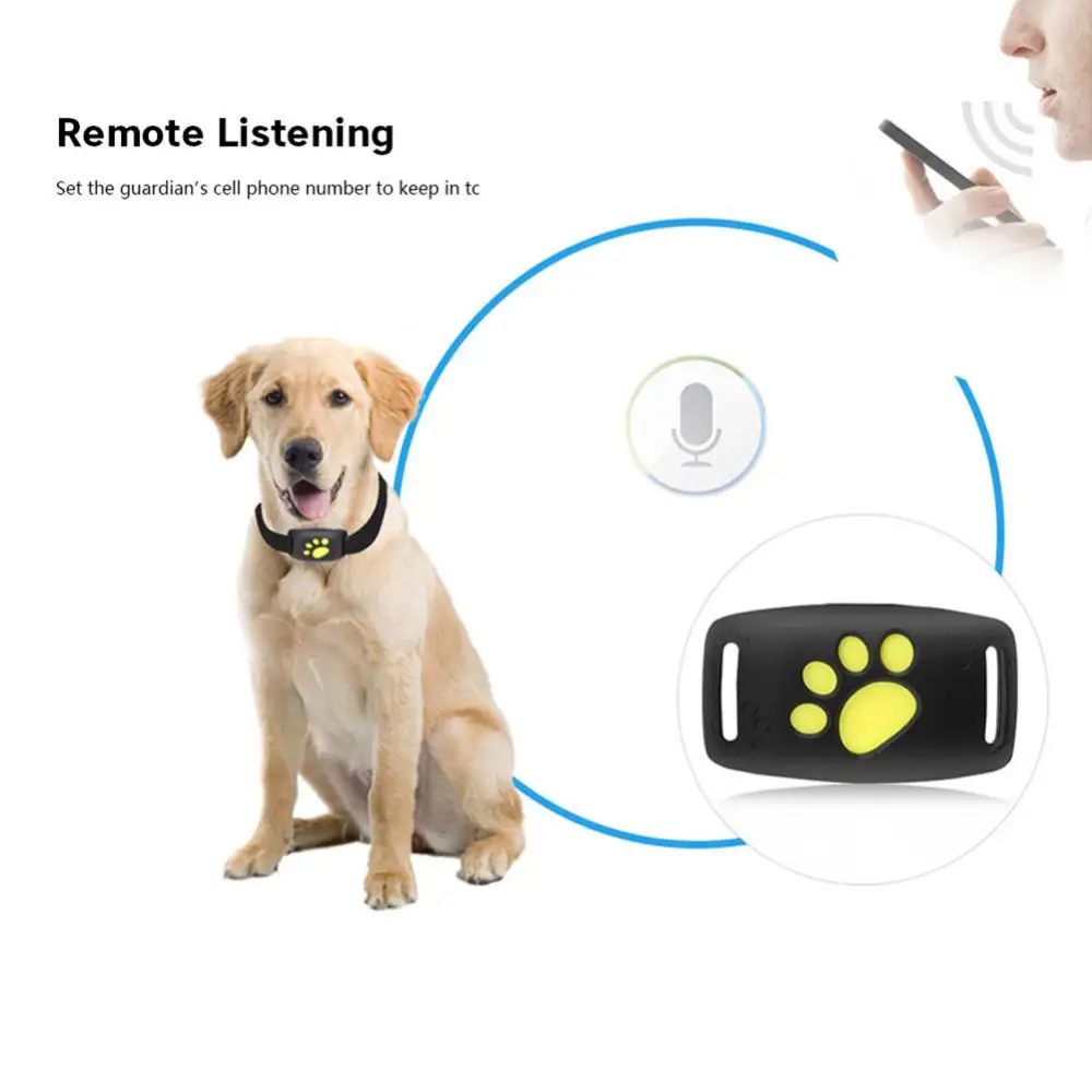 

New Mini GPS Tracker Pet Dog Cat Anti Lost GSM/GPRS Finder Wireless Positioning Locator Alarm Waterproof Collar For Dogs Pet GPS