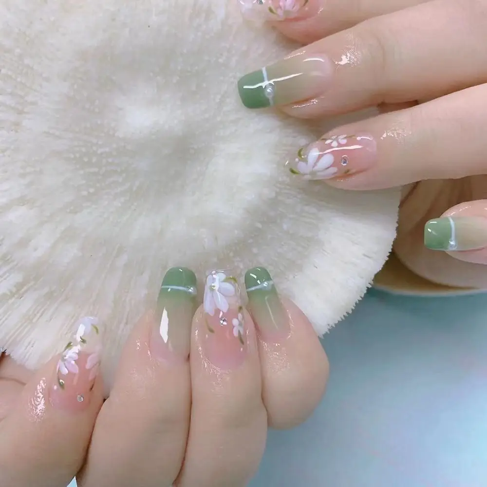 

24pcs/Box Ballerina Manicure Tool Full Cover Detachable Coffin False Nails Fake Nails Nail Tips Wearable