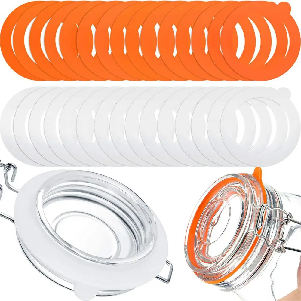 

10 Pcs Jar Seals Gaskets Sealing Rings Leak Proof O Shape Canning Accessories O Rings Jars Replacement Washers Rubber Seals Ring