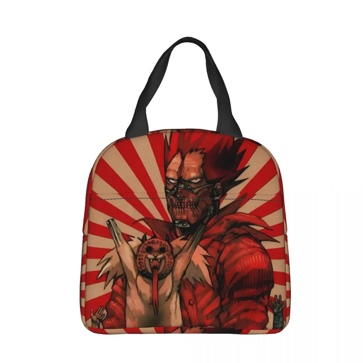 

Happy Portable Lunch Bag Anime Dorohedoro Ice Cooler Pack Insulation Picnic Food Storage Bags