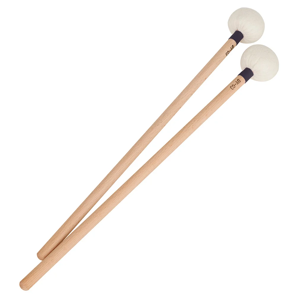 

Timpani Sticks Felt Wooden Handle Snare Drumstick Accessory Percussion Instrument Piano Accessories