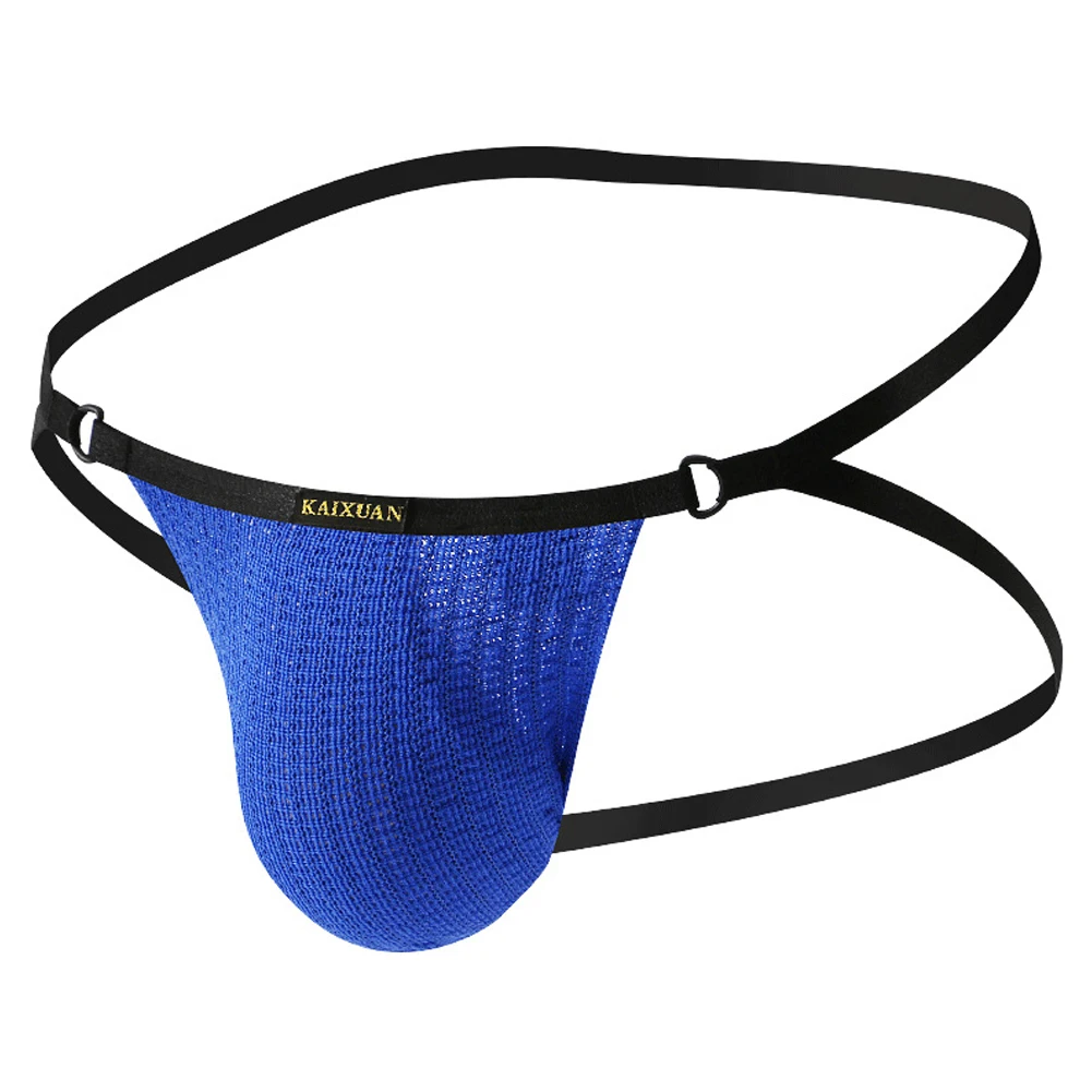 

Трусы-танга мужские с низкой посадкой, трикотажные пикантные стринги, с выпуклым гульфиком, мужское нижнее белье