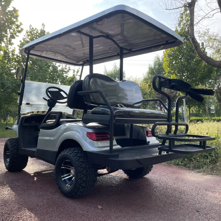 Электрическая тележка для гольфа с аккумулятором на 60 в 2 + 4/6 сиденья